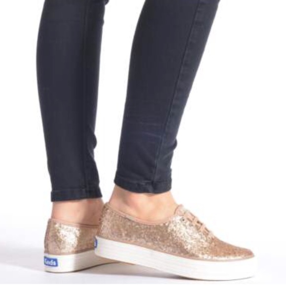 keds triple decker glitter